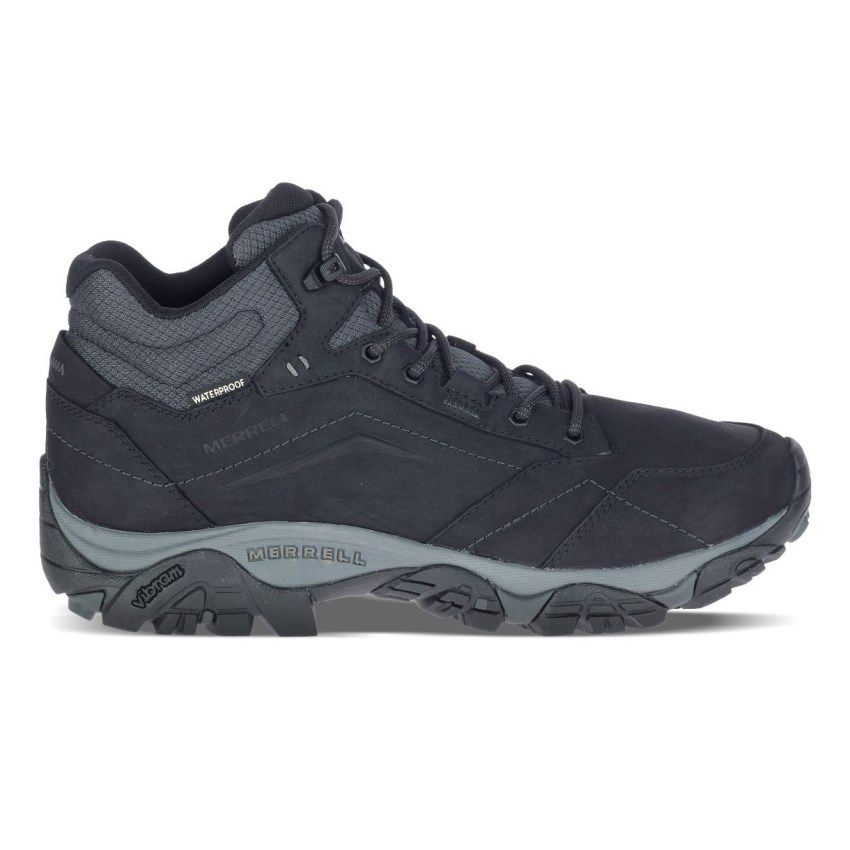 Bottes Merrell Moab Adventure Mid Waterproof Noir Homme | I.Q.UYUI